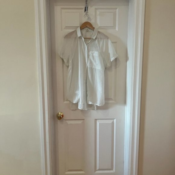 Aritizia Gauzy Pale Blue Cotton Blouse - Picture 10 of 12